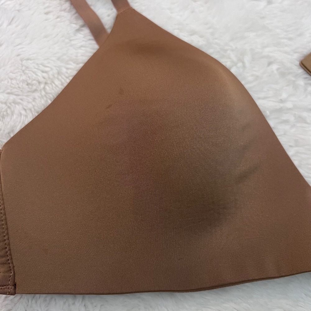 Skims Women's Wireless Lightly Lined Bra Sienna Brown BR-WRL-1889 Size 34C NWT - Picture 7 of 11
